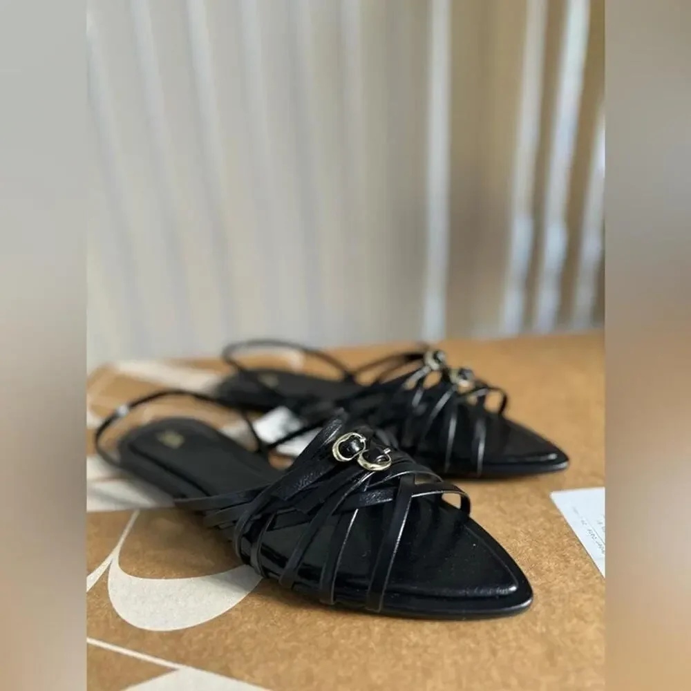 Flat sandals with thin crossed straps - Size 75 or 38 - Picture 3 of 8